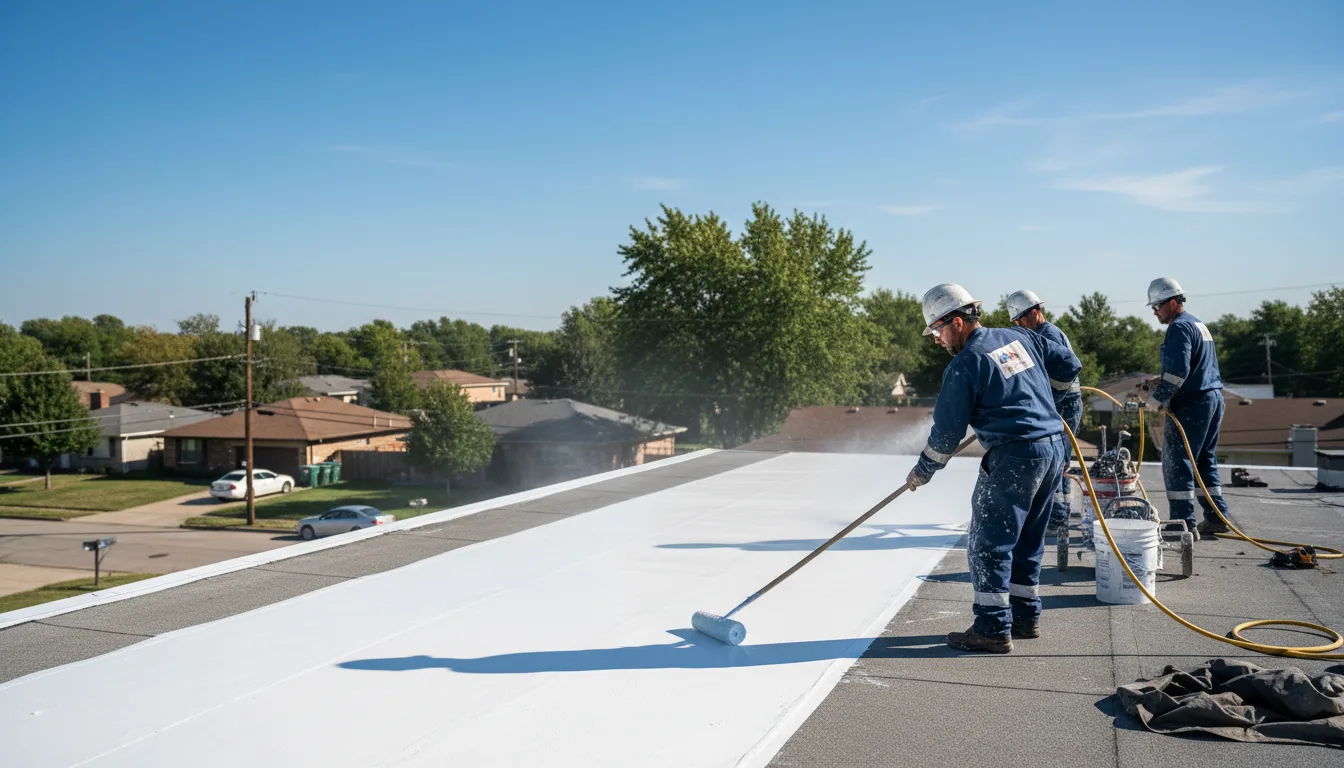 Commercial roof coating in Hemet, CA near me